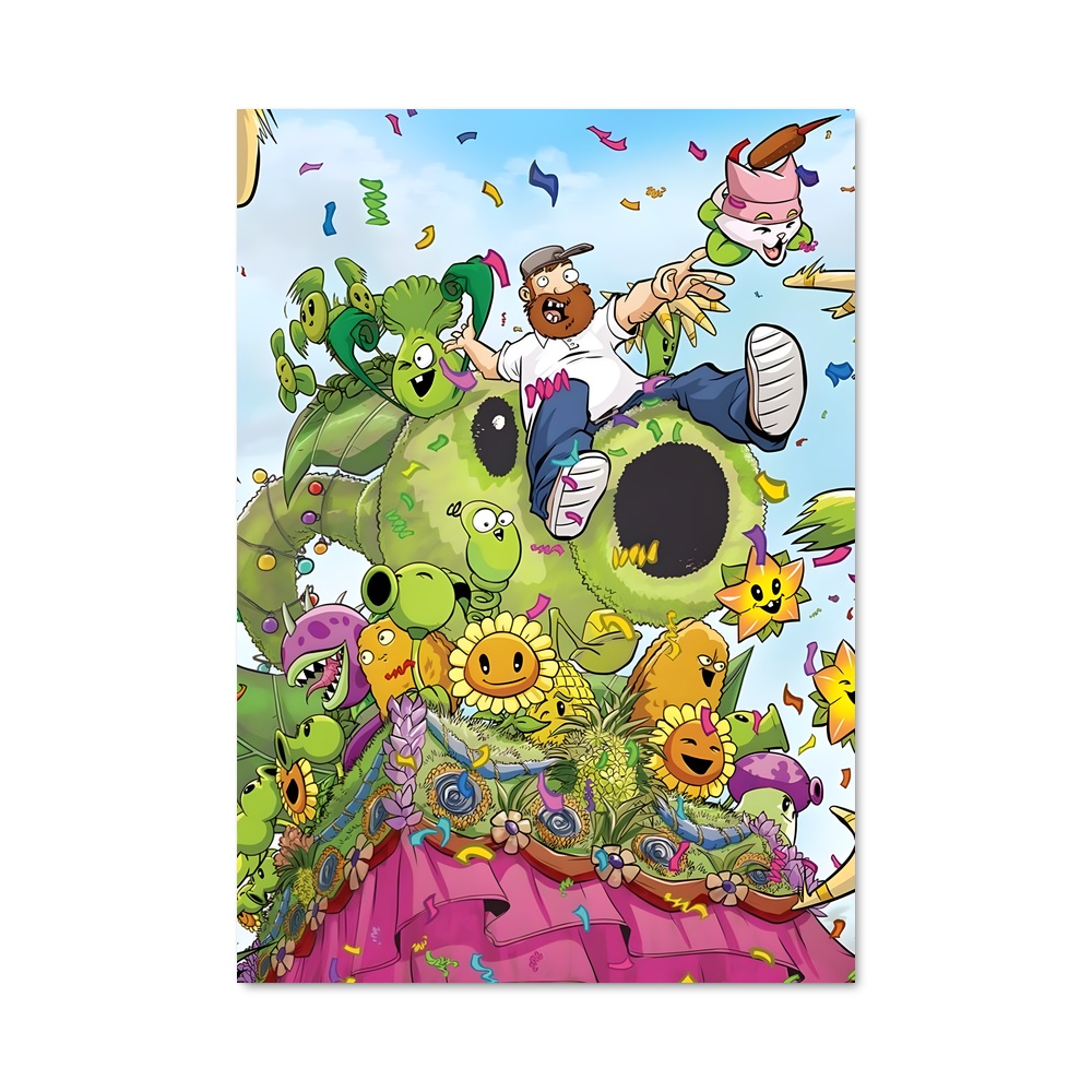 Poster Zombie vs Fleurs